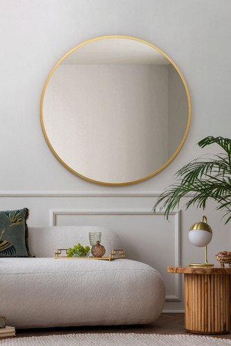 Large gold round wall - round,