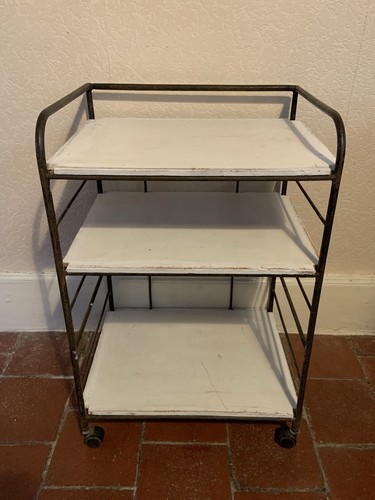 Vintage tier rolling trolly - vintage, 3