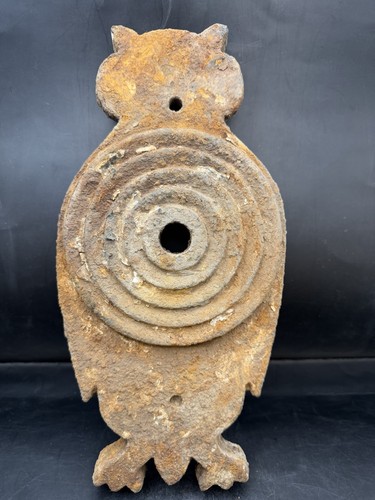 Antique vintage owl iron oven - vintage,