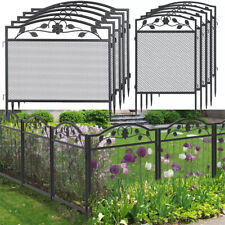 5pcs Heavy Duty Garden Fence Metal Anti-jumping Animal Barrier Outdoor 80/110cm