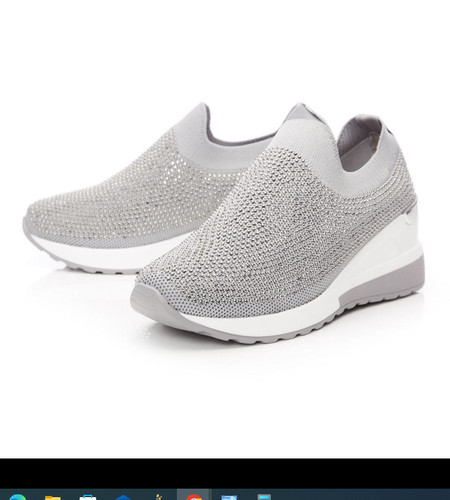 Womens trainers moda pelle - in,