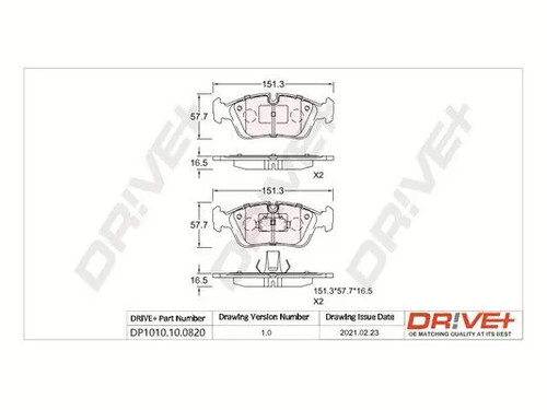 Brake pads front axle - brake,