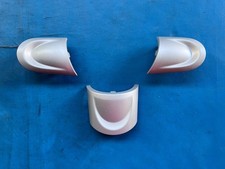 2007 - 2010 Mini One/Cooper/S Steering Wheel Silver Spoke Trims (R55/R56/R57)