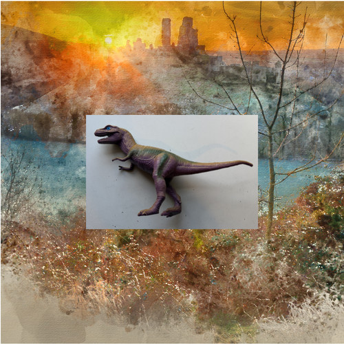 20cm long rex dinosaur - long, t