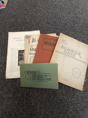 Vintage music song books - x,