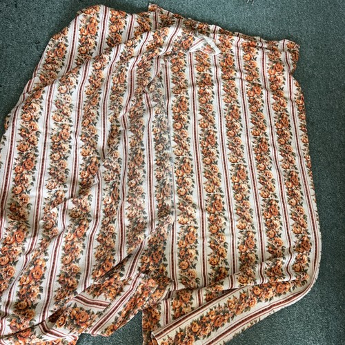 Pair orange flowery vintage - flowery,