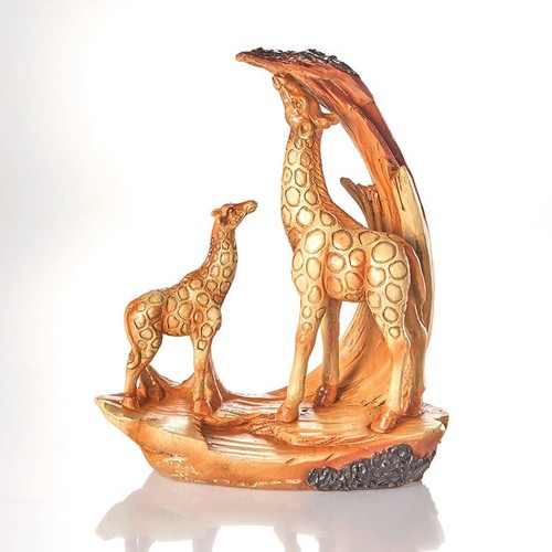 Wood effect giraffe - wood-effect, ornament