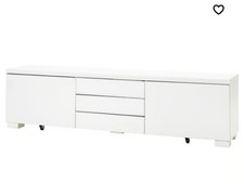 BESTÅ BURS  TV Bench White, High-Gloss, 180x41x49 Cm