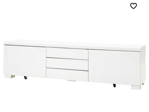 Bestå burs bench white - tv,