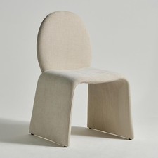 Monterey Dining Chair Textured Fabric Hammerhead Style Fully Upholstered Frame