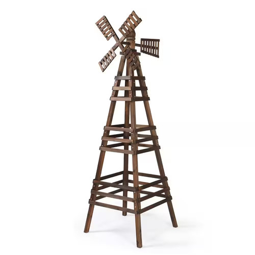 Outdoor yard windmill wooden - yard,
