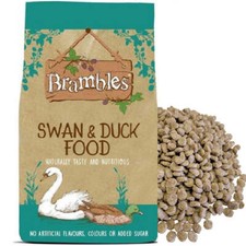 BRAMBLES SWAN & DUCK FOOD - (350g to 12.5kg) - Wildlife Feed Poultry Bird Nugget