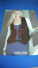Sirdar Women's Cardigan Boa Knitting Pattern 8755