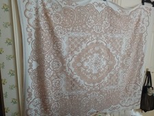Vintage Brown White Lace Type