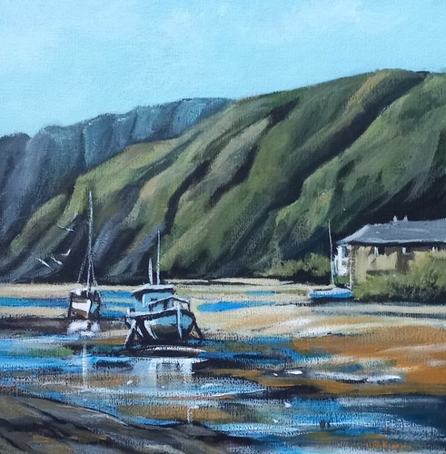 Original seascape oil - , painting