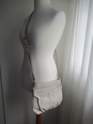Clarks cream leather - cream, crossbody