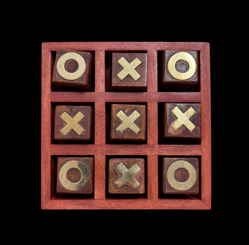 Wooden tic tac toe - tic, fair