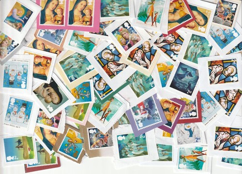 100 2nd class - , christmasstamps