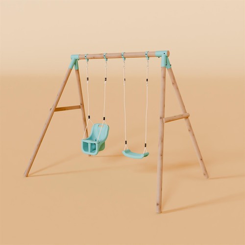 Double swing set - swing, with