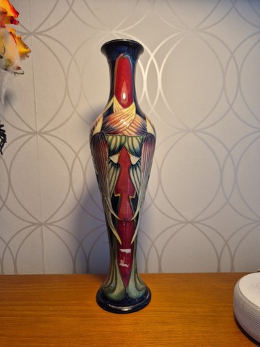 Moorcroft tall red and blue - red,