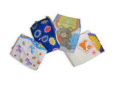 M - XL Dotty Diaper 4 Single