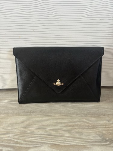 Vivienne westwood black clutch - black,