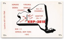 Vintage CB Radio QSL Postcard