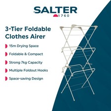 Salter 3-Tier Clothes Airer