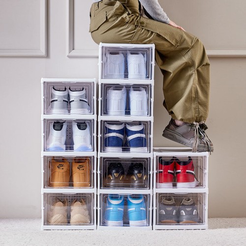 Stacking shoe rack - stacking, storage