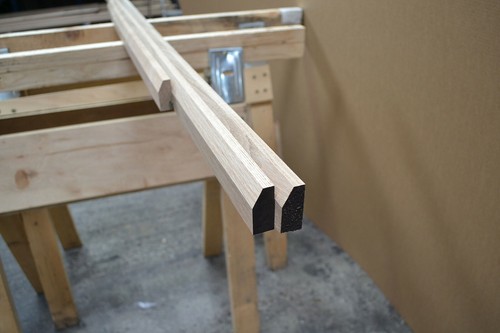 Solid oak architrave - set,