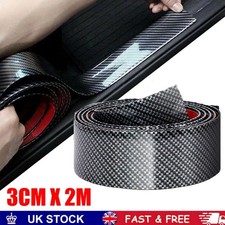 3cm Carbon Fiber Car Stickers Door Sill Scuff Anti Scratch Tape Protection new