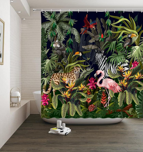 Rainforest animal shower - rainforest,