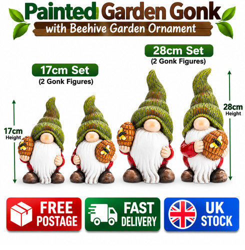 Garden gnome statues set - statues,