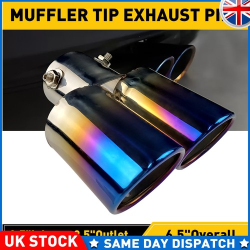 Car rear dual exhaust pipe - dual,