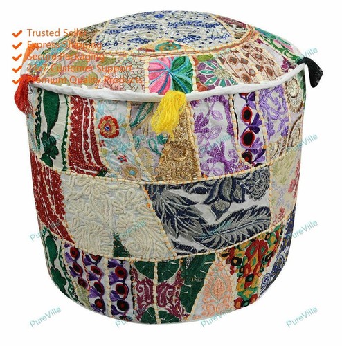 Hippie gypsy pouf ottoman - pouf,