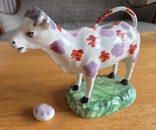 Cow creamer jug - jug, georgian