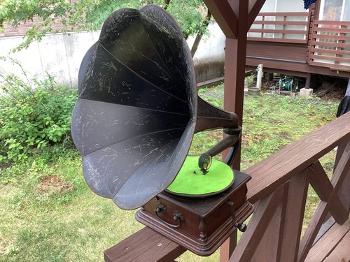 Columbia disc graphophone horn - columbia,
