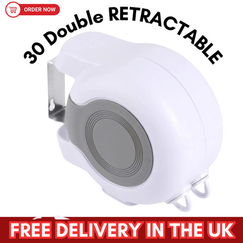 30m retractable washing line - 30m,