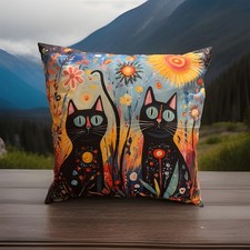 45cm X 45cm Cat Themed Cushion