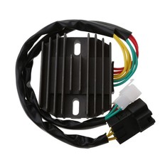 Black Motorcycle Regulator for
