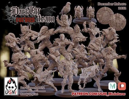 Dark elf elves proxy team - dark,
