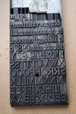 metal Printers type 72 point