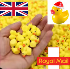 15 - 50 Pcs Yellow Mini Ducks Resin Tiny Duckies Colour Figure Miniature Santa
