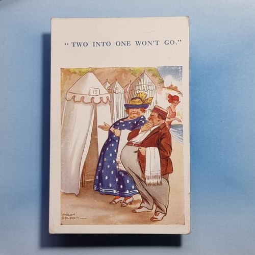 Comic postcard c1920 - comic, lady