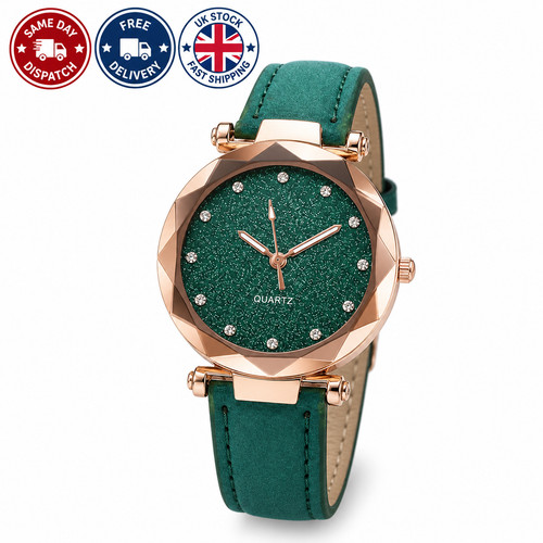 Womens quartz watch large face - quartz,