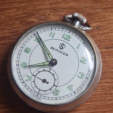 Vintage metal services pocket - vintage,