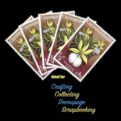 Vintage unused stamps orchids - vintage,