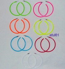 Neon hoop earrings 1980 - neon,