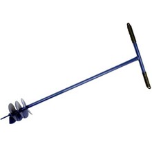 Auger fence post hole - post,