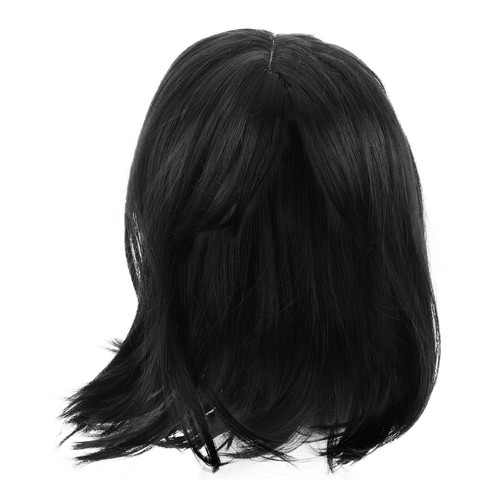 Black short synthetic fiber - short,